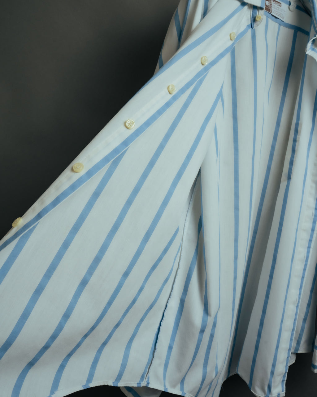 -MOOD Vintage Collections-
70’s-80’s Stripe long point collar shirt