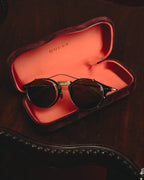 “GUCCI” 10’s-20’s Ornate double-bridge round sunglasses
