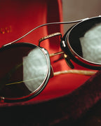 “GUCCI” 10’s-20’s Ornate double-bridge round sunglasses