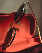 “GUCCI” 10’s-20’s Ornate double-bridge round sunglasses