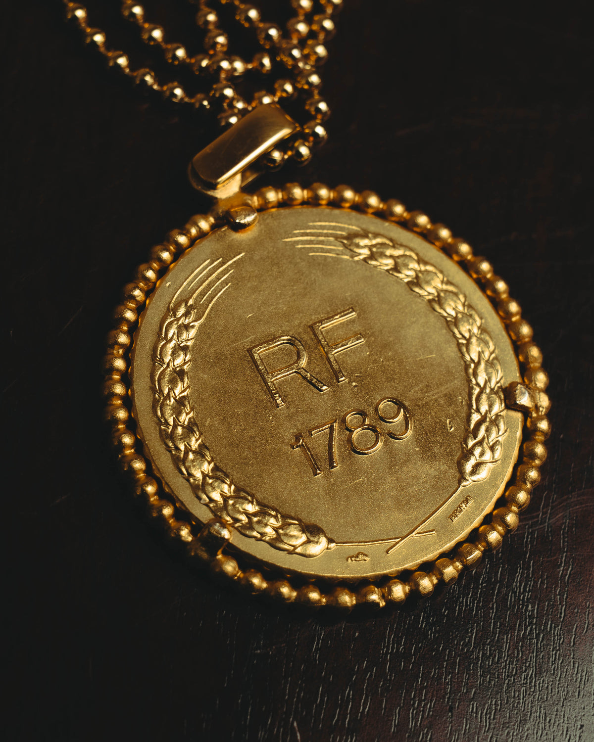 “Christian Dior” 80’s-90’s French Revolution bicentennial medallion necklace