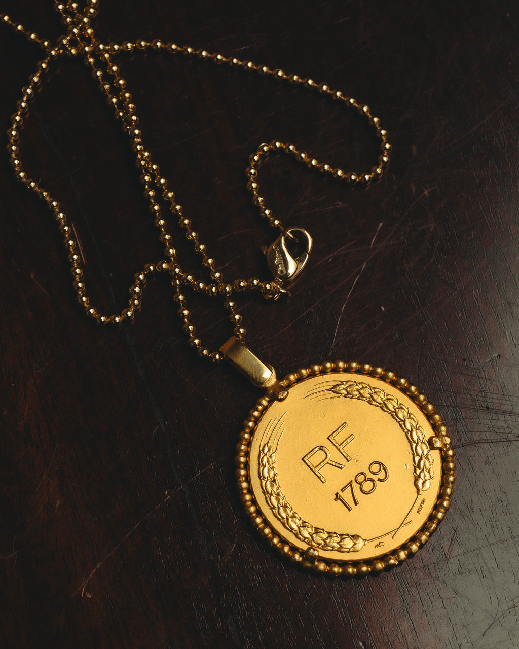 “Christian Dior” 80’s-90’s French Revolution bicentennial medallion necklace