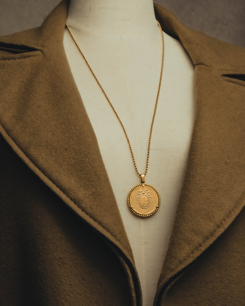 “Christian Dior” 80’s-90’s French Revolution bicentennial medallion necklace