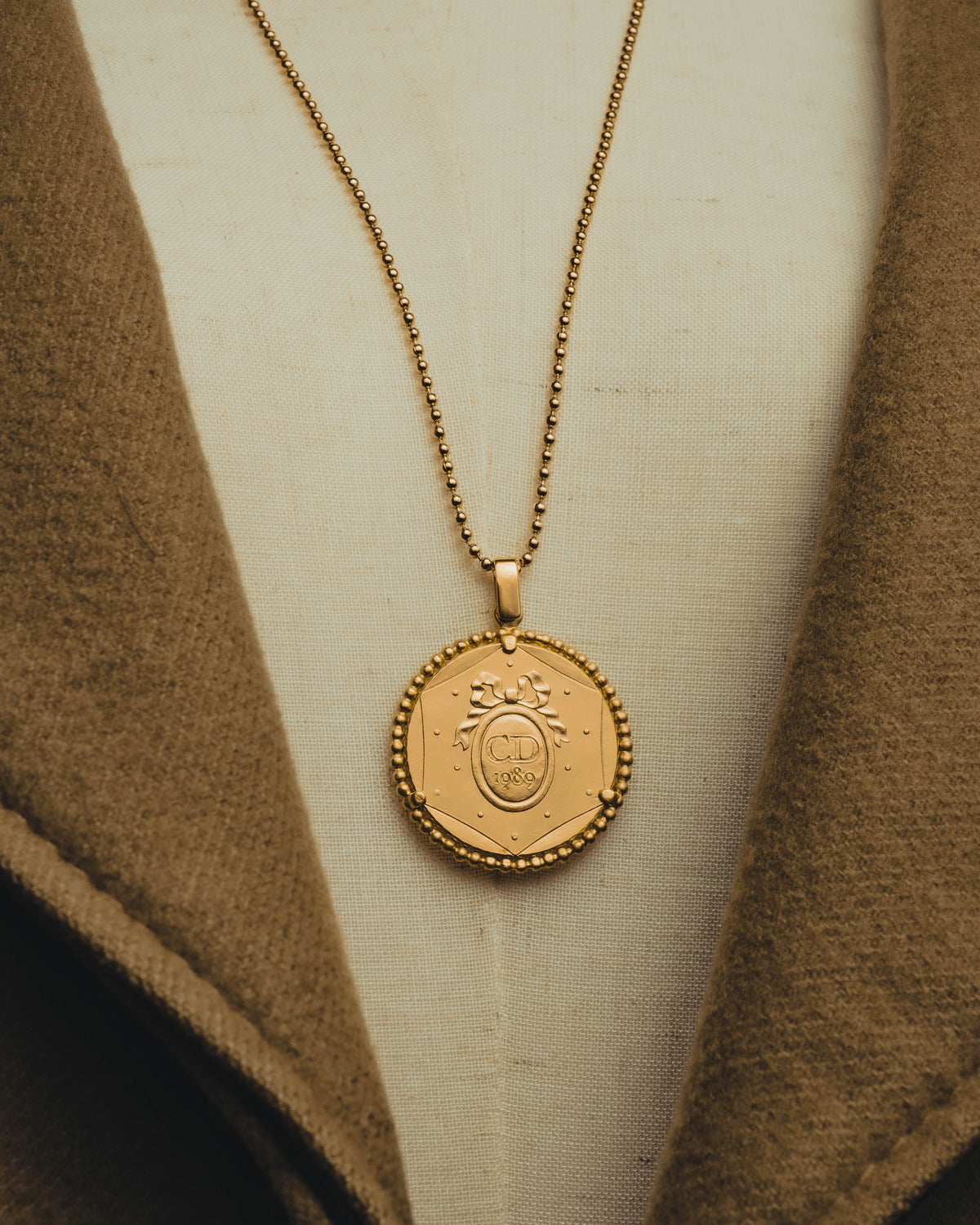 “Christian Dior” 80’s-90’s French Revolution bicentennial medallion necklace