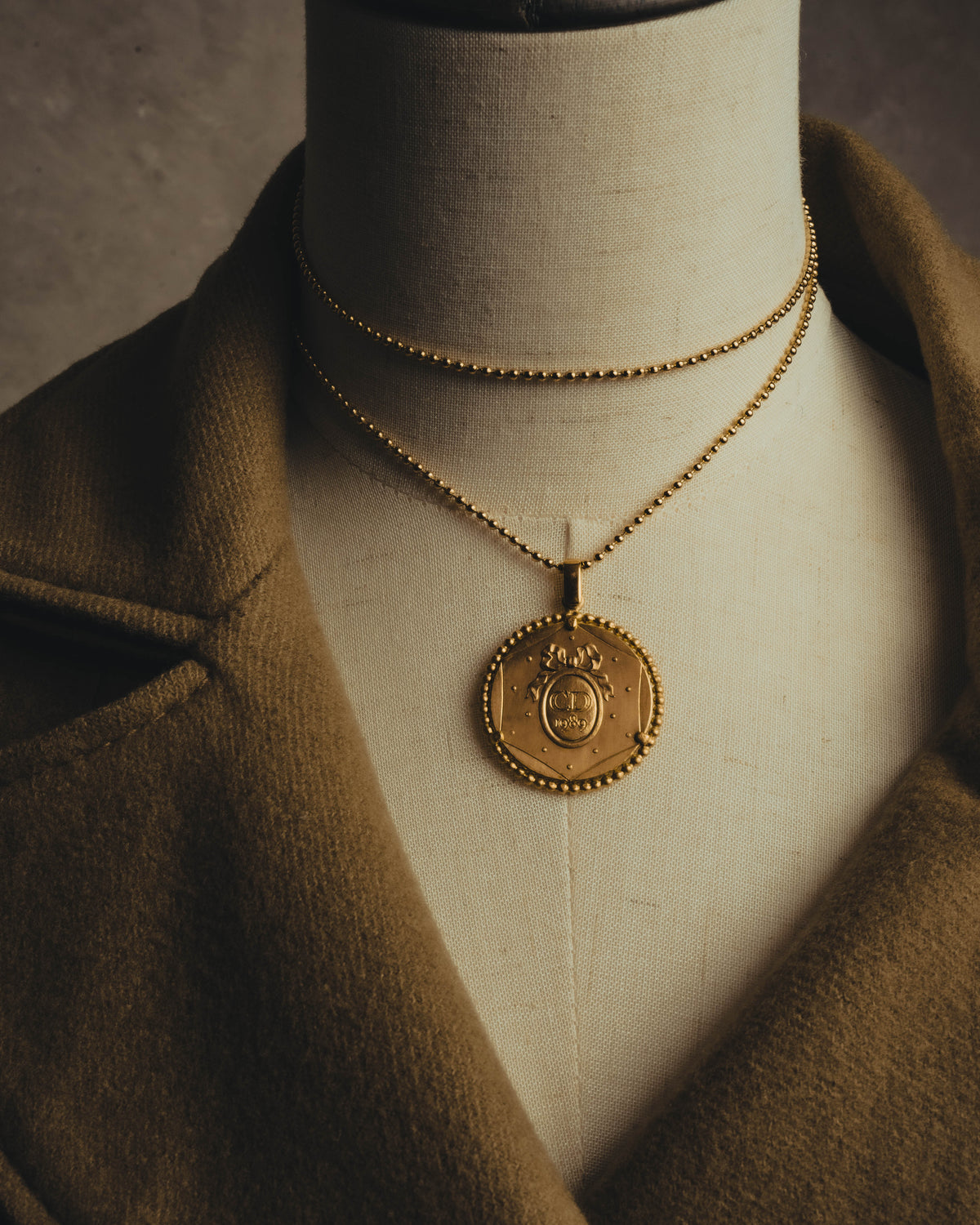 “Christian Dior” 80’s-90’s French Revolution bicentennial medallion necklace