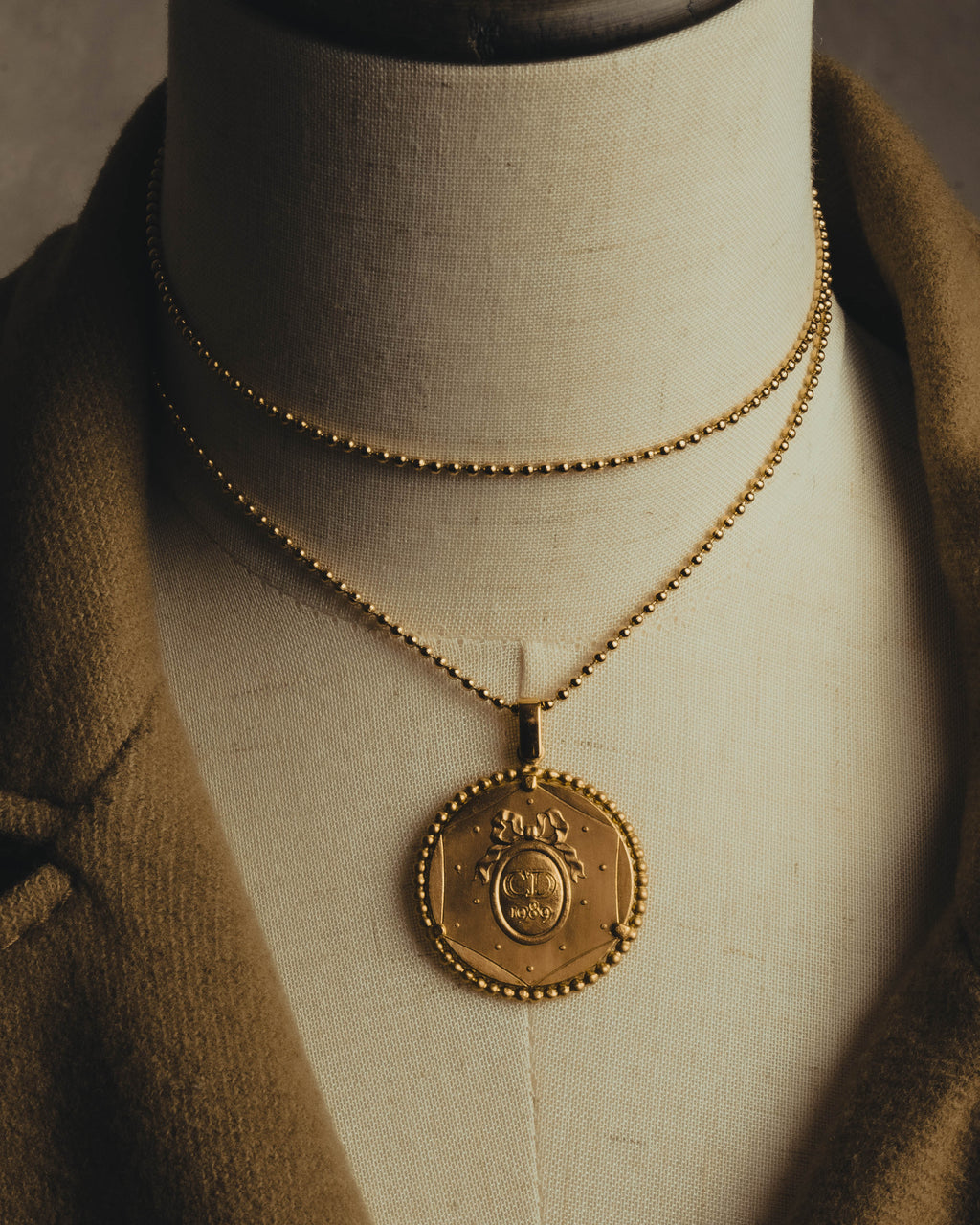 “Christian Dior” 80’s-90’s French Revolution bicentennial medallion necklace