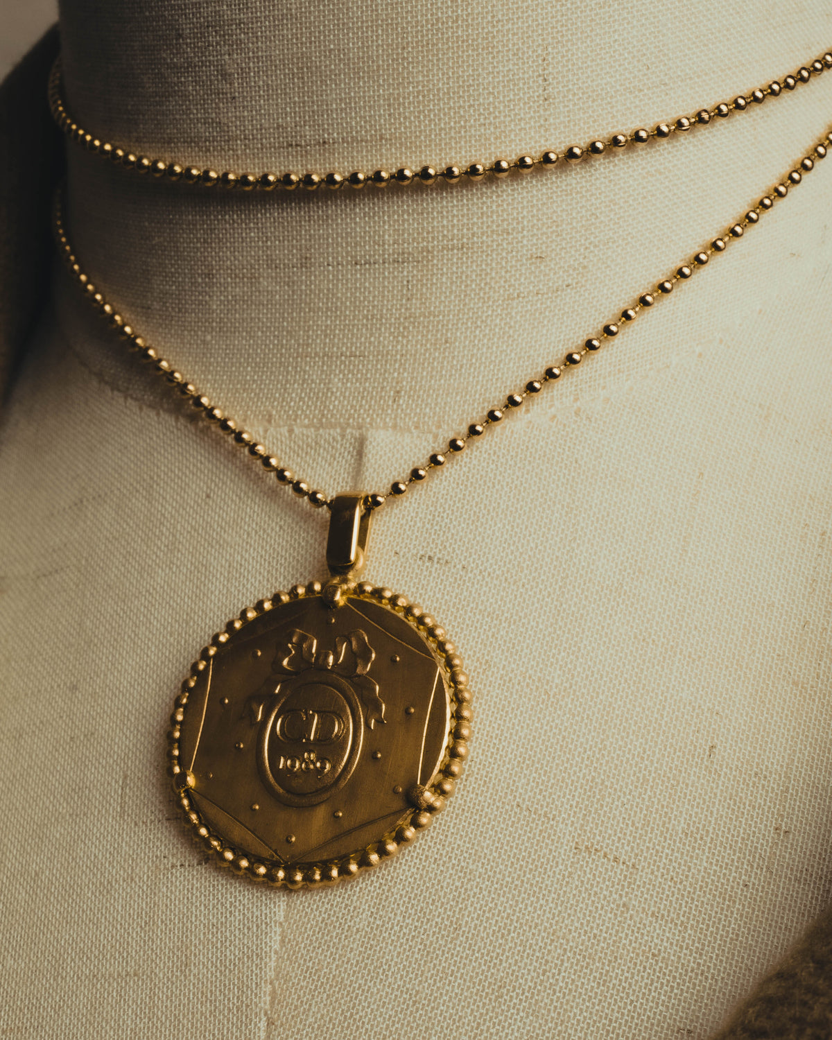 “Christian Dior” 80’s-90’s French Revolution bicentennial medallion necklace