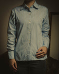 -SPECIAL- "Maison Margiela" 20AW Conceptual double button striped shirt