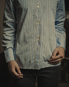-SPECIAL- "Maison Margiela" 20AW Conceptual double button striped shirt