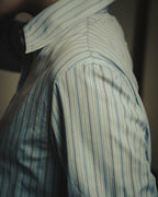 -SPECIAL- "Maison Margiela" 20AW Conceptual double button striped shirt
