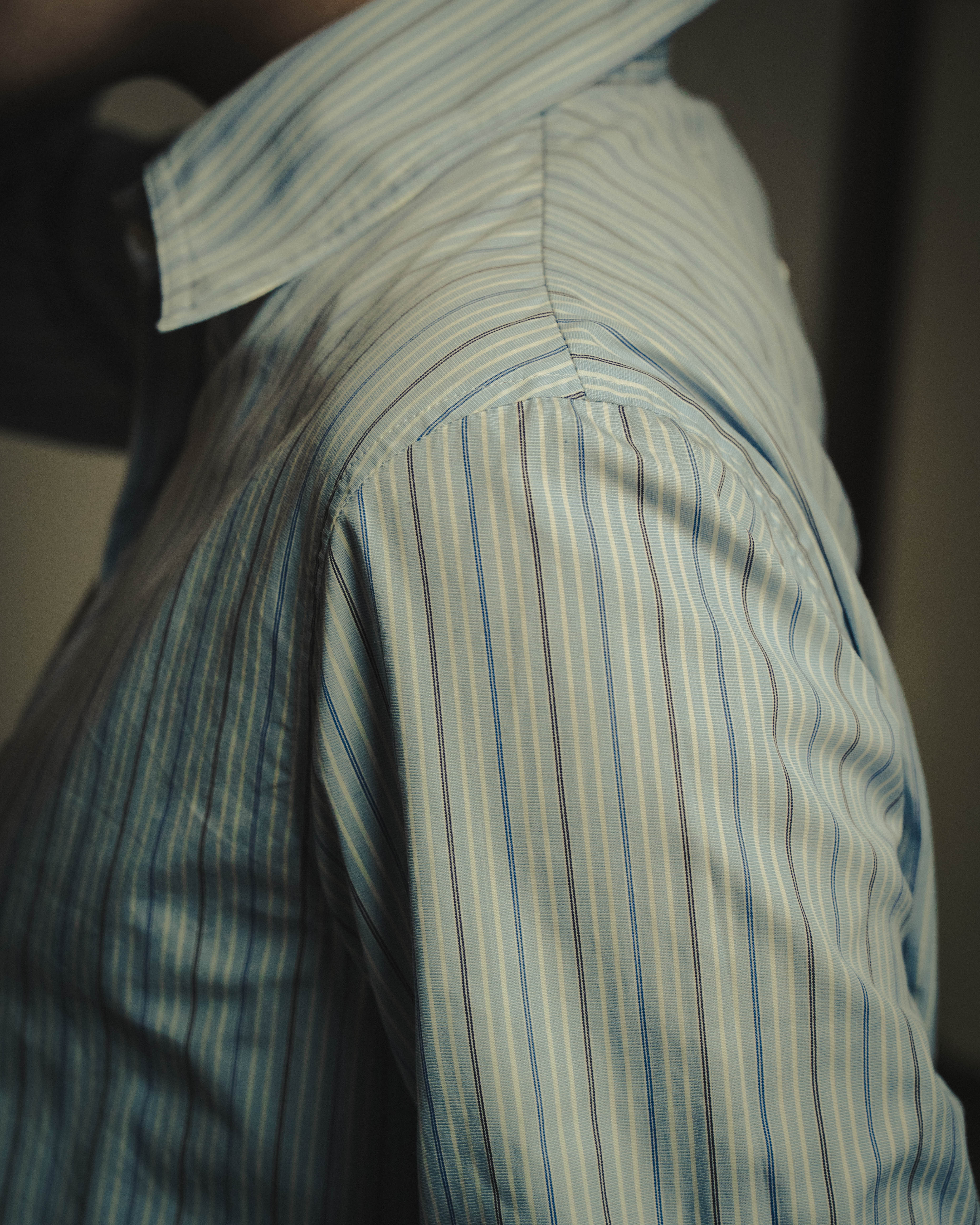 -SPECIAL- "Maison Margiela" 20AW Conceptual double button striped shirt
