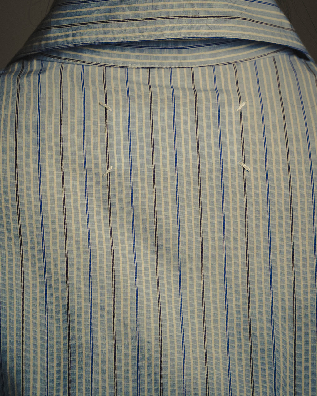 -SPECIAL- "Maison Margiela" 20AW Conceptual double button striped shirt