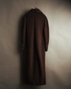 "CELINE" 90's-00's Leather-trimmed full-length coat