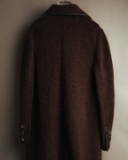 "CELINE" 90's-00's Leather-trimmed full-length coat