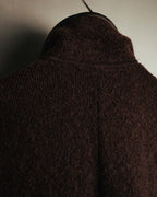 "CELINE" 90's-00's Leather-trimmed full-length coat