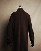 "CELINE" 90's-00's Leather-trimmed full-length coat