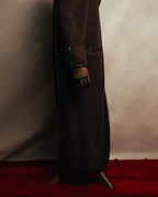 "CELINE" 90's-00's Leather-trimmed full-length coat