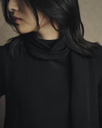 -SPECIAL- "SAINT LAURENT PARIS" 10's Fluid silk scarf-neck blouse