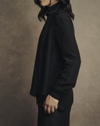 -SPECIAL- "SAINT LAURENT PARIS" 10's Fluid silk scarf-neck blouse