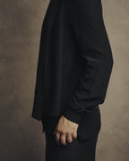 -SPECIAL- "SAINT LAURENT PARIS" 10's Fluid silk scarf-neck blouse