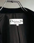 "Christian Dior" 80's-90's Jacquard double-breasted cropped jacket