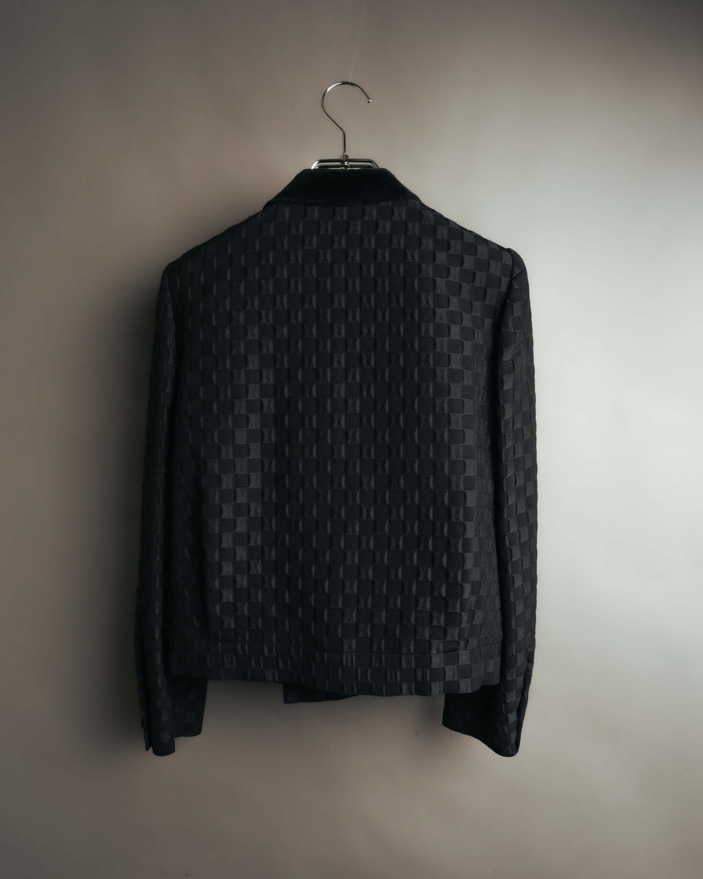"Christian Dior" 80's-90's Jacquard double-breasted cropped jacket
