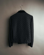 "Christian Dior" 80's-90's Jacquard double-breasted cropped jacket