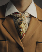 -SPECIAL- "Hermès" 90's-00's Accordion pleated scarf