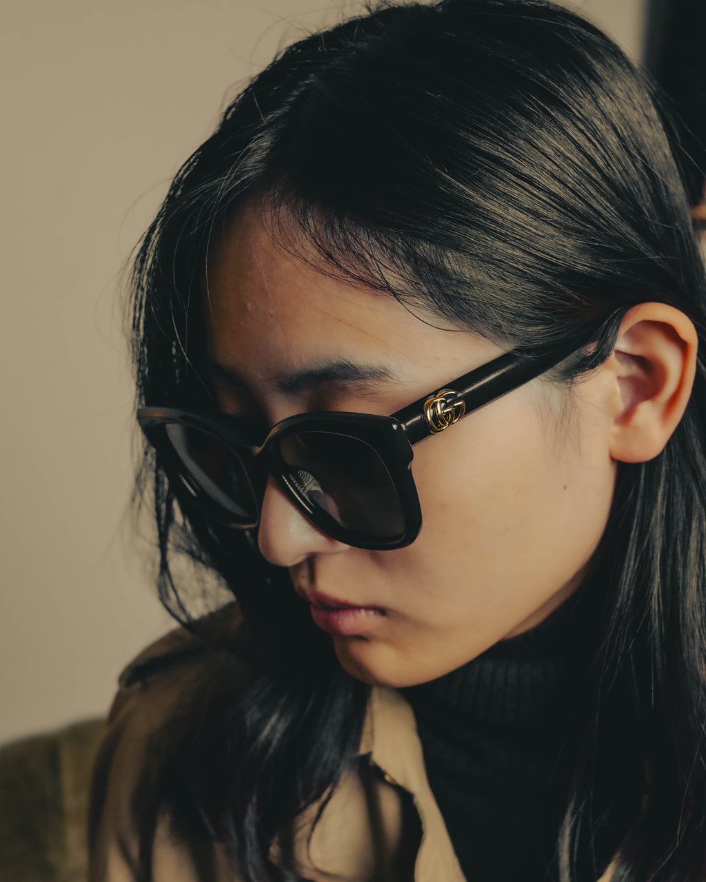 -SPECIAL- “GUCCI” 2025-26 Sculpted square frame double G sunglasses