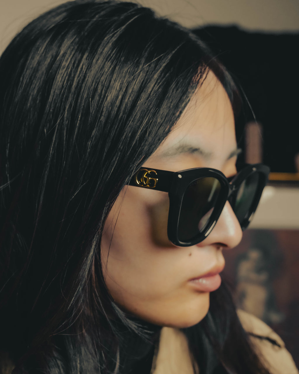 -SPECIAL- “GUCCI” 2025-26 Sculpted square frame double G sunglasses