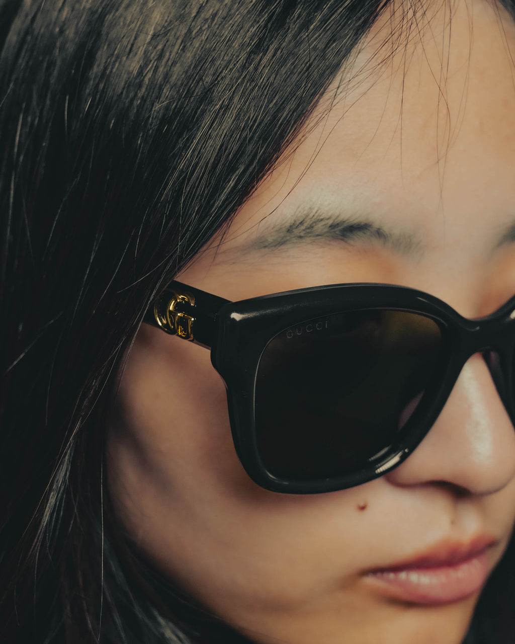 -SPECIAL- “GUCCI” 2025-26 Sculpted square frame double G sunglasses