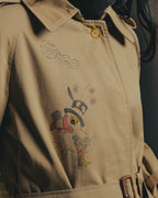 -SPECIAL- "Burberrys" 80's-90's Hand painted trench coat