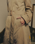 -SPECIAL- "Burberrys" 80's-90's Hand painted trench coat