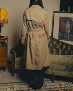 -SPECIAL- "Burberrys" 80's-90's Hand painted trench coat