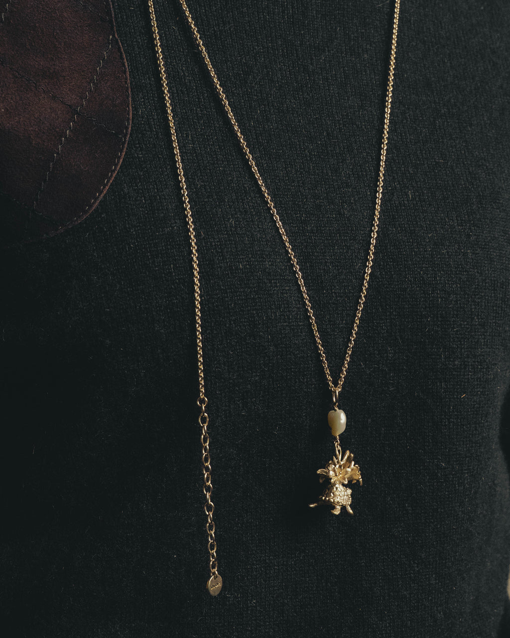 -SPECIAL- “Dior” 22’s-23’s Rêve d’Infini floral turtle long necklace