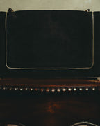 -SPECIAL- "Salvatore Ferragamo" 10's Elegant suede chain shoulder bag