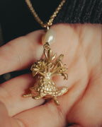 -SPECIAL- “Dior” 22’s-23’s Rêve d’Infini floral turtle long necklace