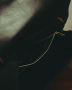 -SPECIAL- "Salvatore Ferragamo" 10's Elegant suede chain shoulder bag