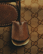 –SPECIAL– "GUCCI" 60's-70's Classic GG monogram Boston bag