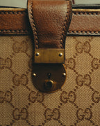–SPECIAL– "GUCCI" 60's-70's Classic GG monogram Boston bag