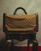 –SPECIAL– "GUCCI" 60's-70's Classic GG monogram Boston bag