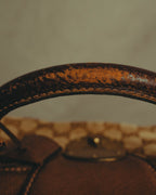 –SPECIAL– "GUCCI" 60's-70's Classic GG monogram Boston bag