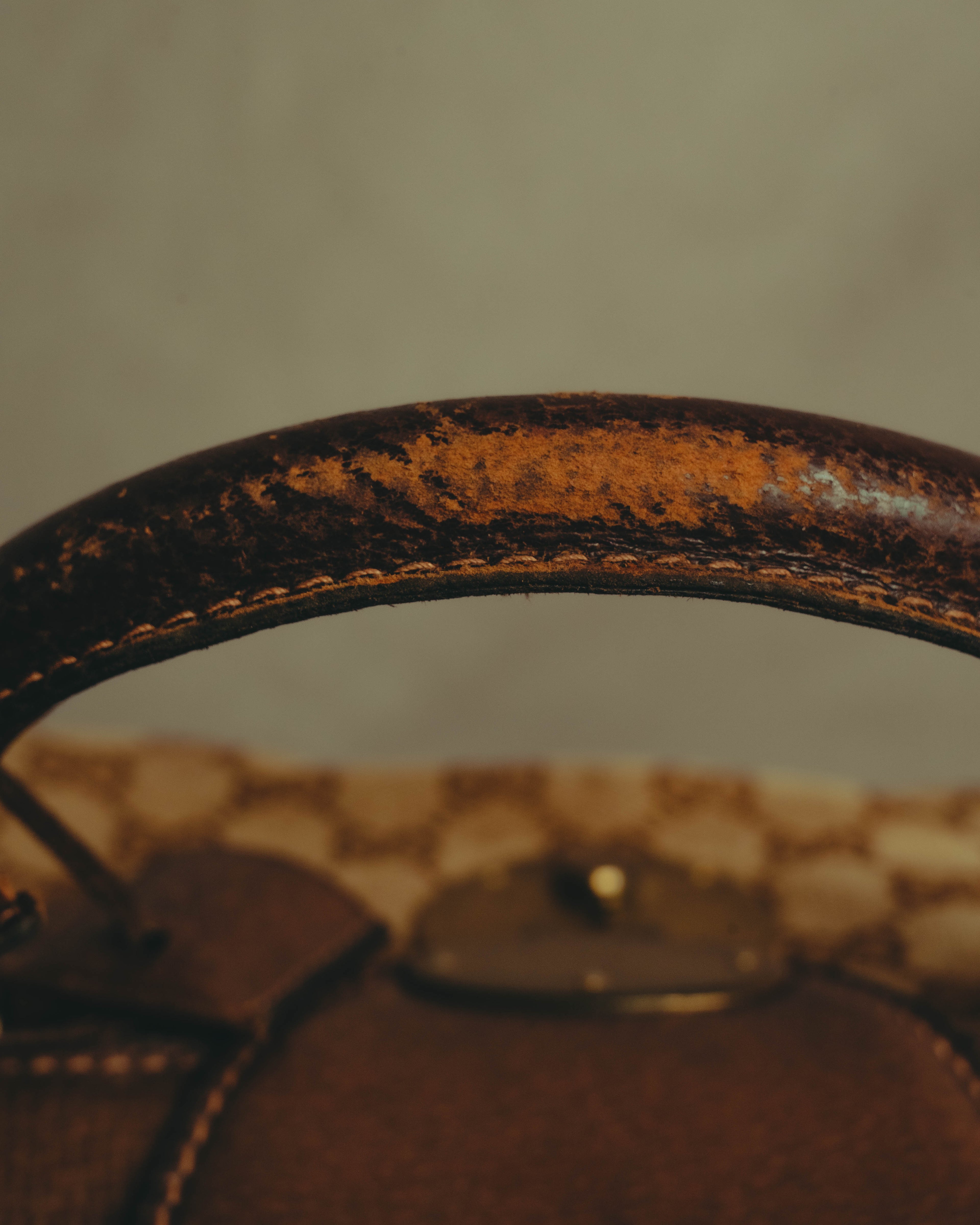 –SPECIAL– "GUCCI" 60's-70's Classic GG monogram Boston bag