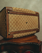 –SPECIAL– "GUCCI" 60's-70's Classic GG monogram Boston bag