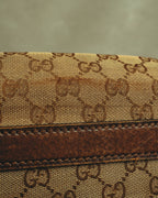 –SPECIAL– "GUCCI" 60's-70's Classic GG monogram Boston bag