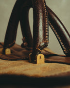 –SPECIAL– "GUCCI" 60's-70's Classic GG monogram Boston bag