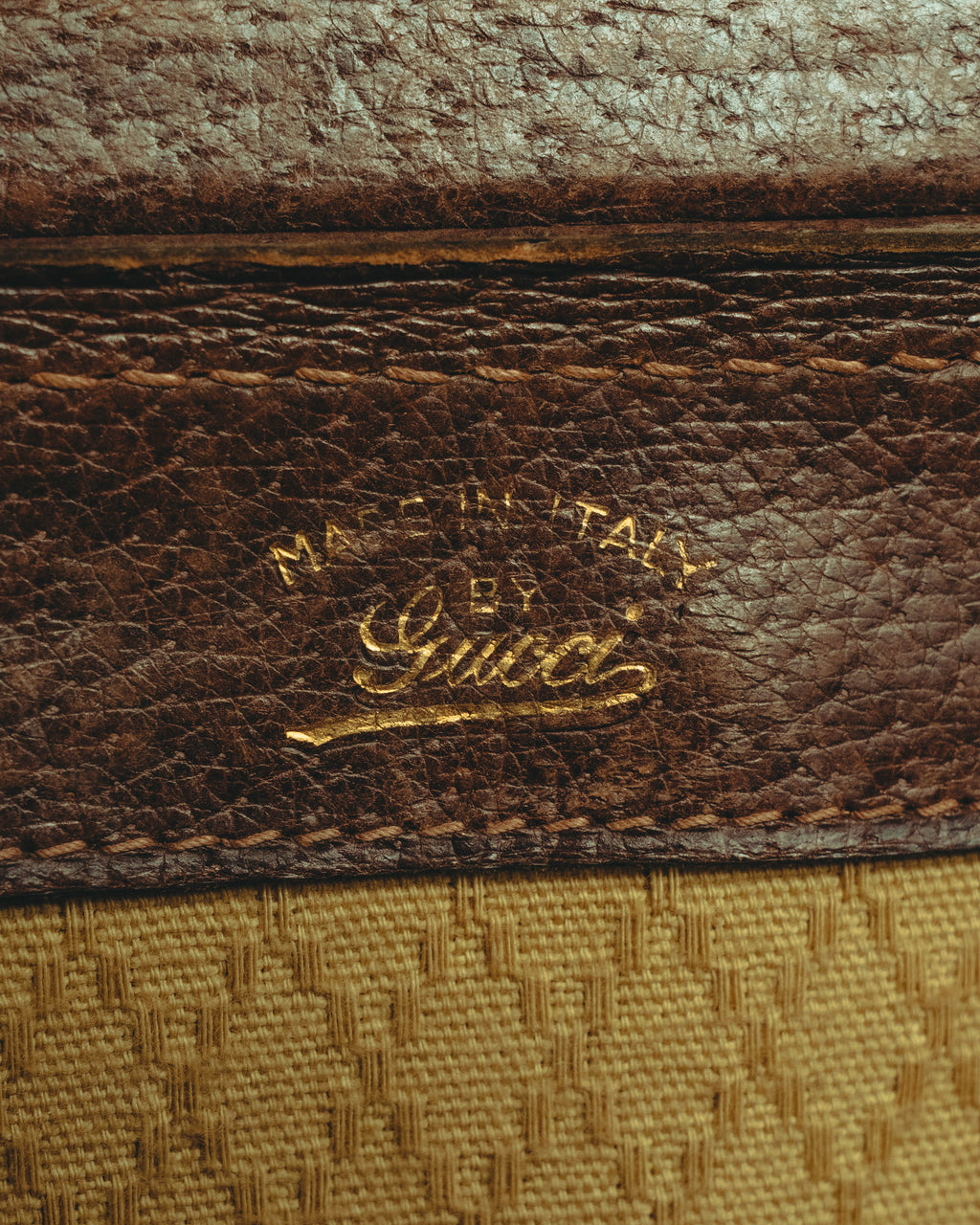 –SPECIAL– "GUCCI" 60's-70's Classic GG monogram Boston bag