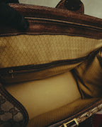 –SPECIAL– "GUCCI" 60's-70's Classic GG monogram Boston bag