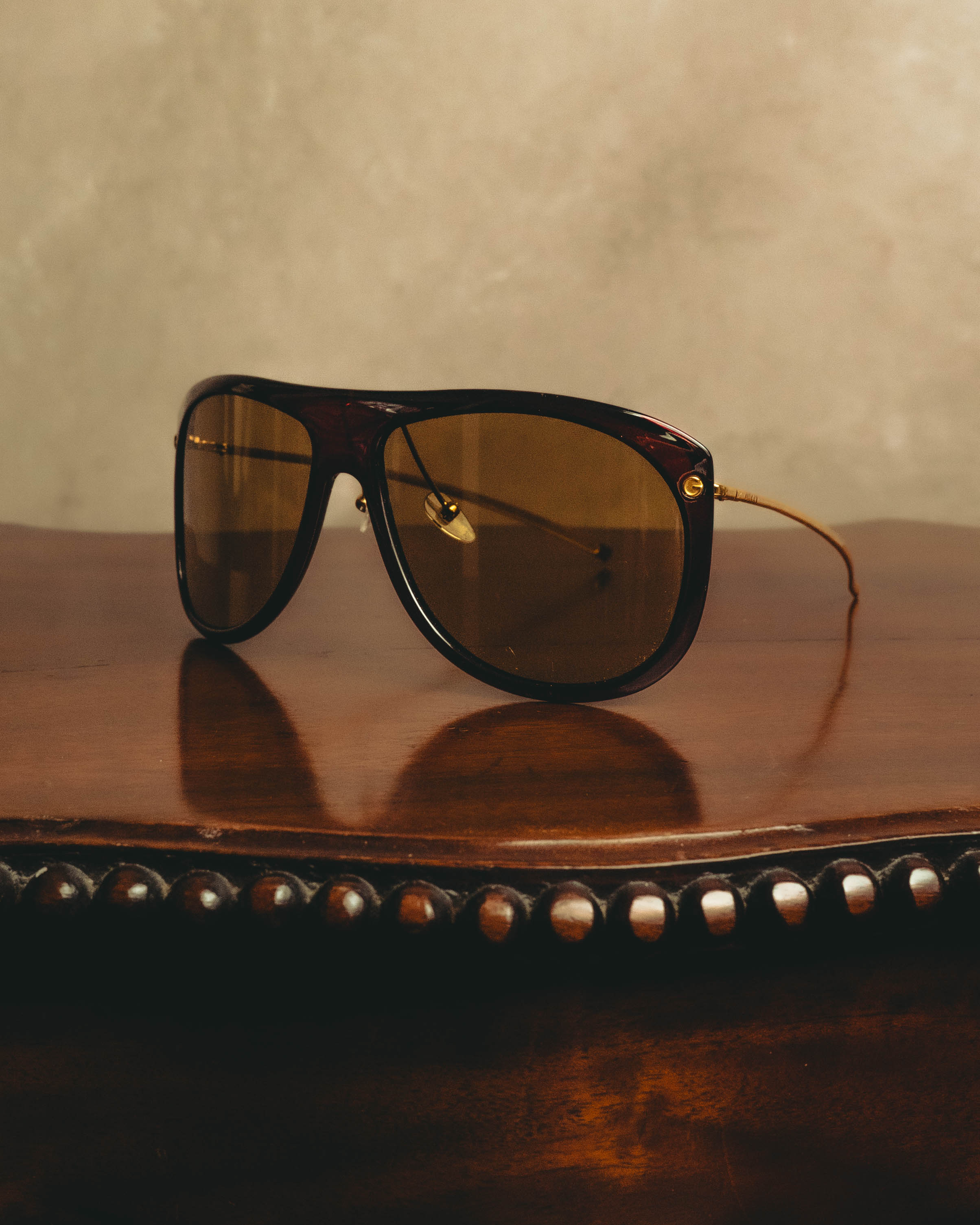 –SPECIAL– "GUCCI" 70's-80's Oversized aviator sunglasses