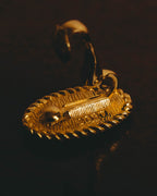 -SPECIAL- "CHANEL" 70's-80's Sculptural oval clip-on earrings